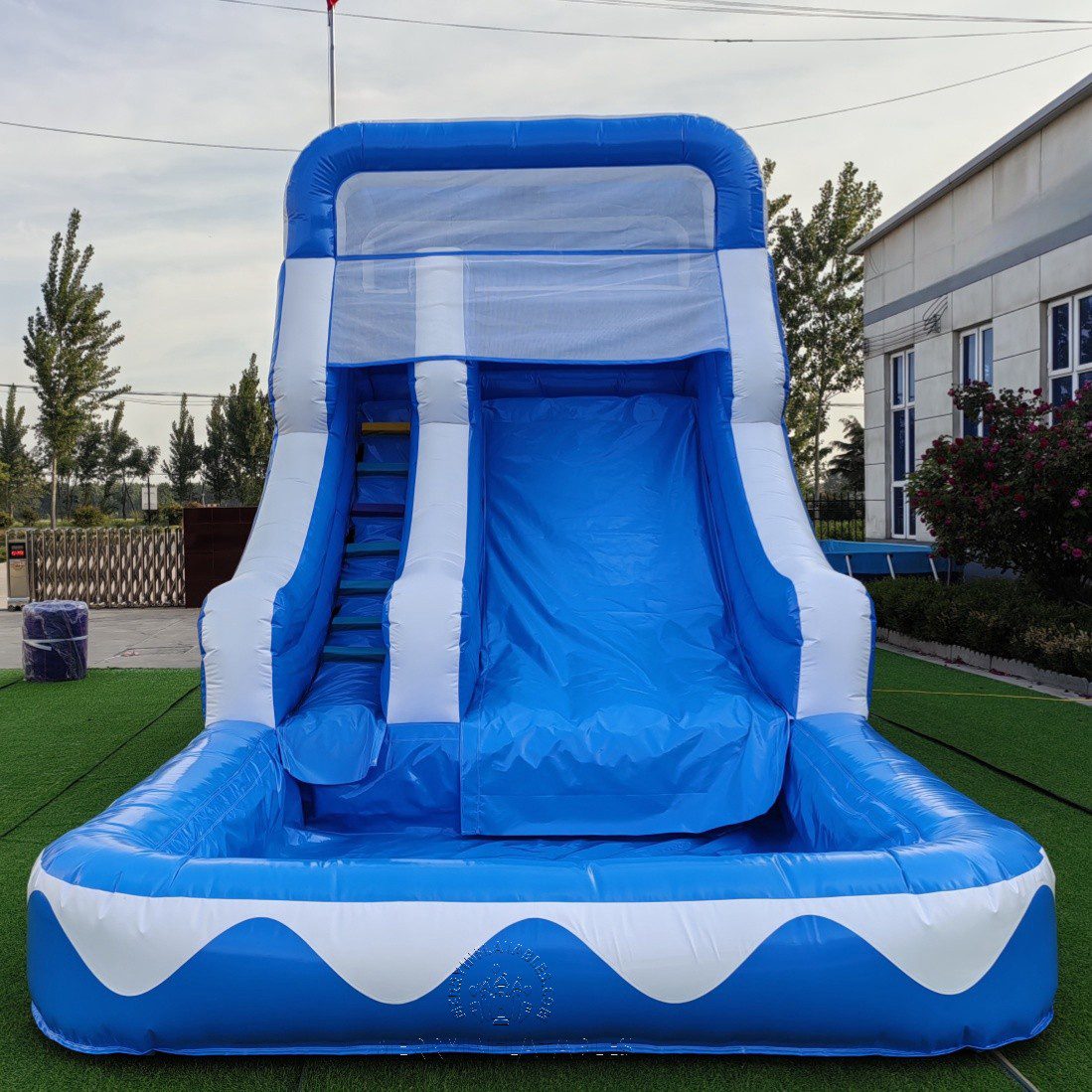 blue water slide 2