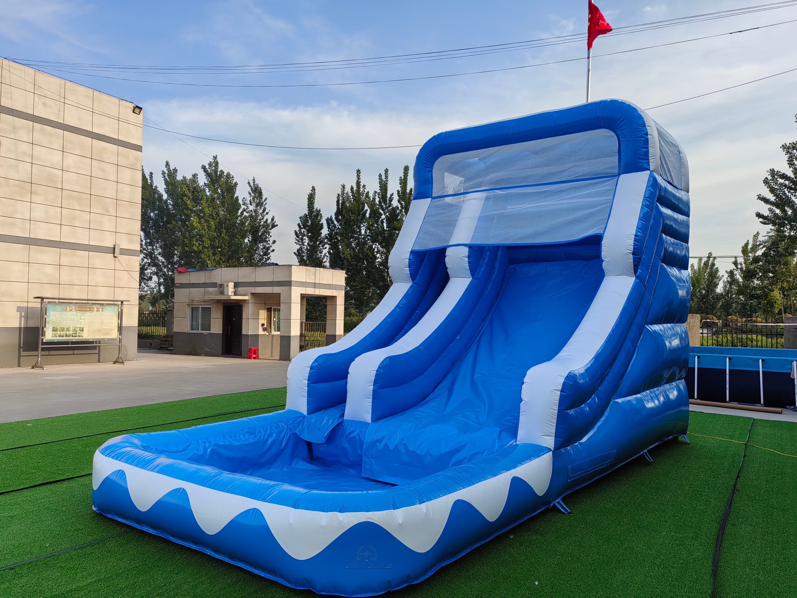 blue water slide 3
