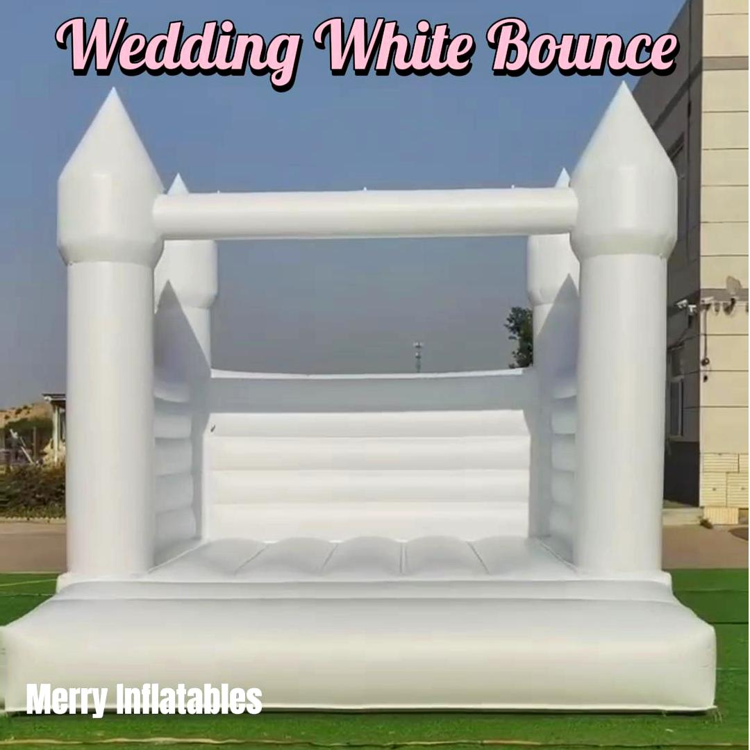 white bounce house