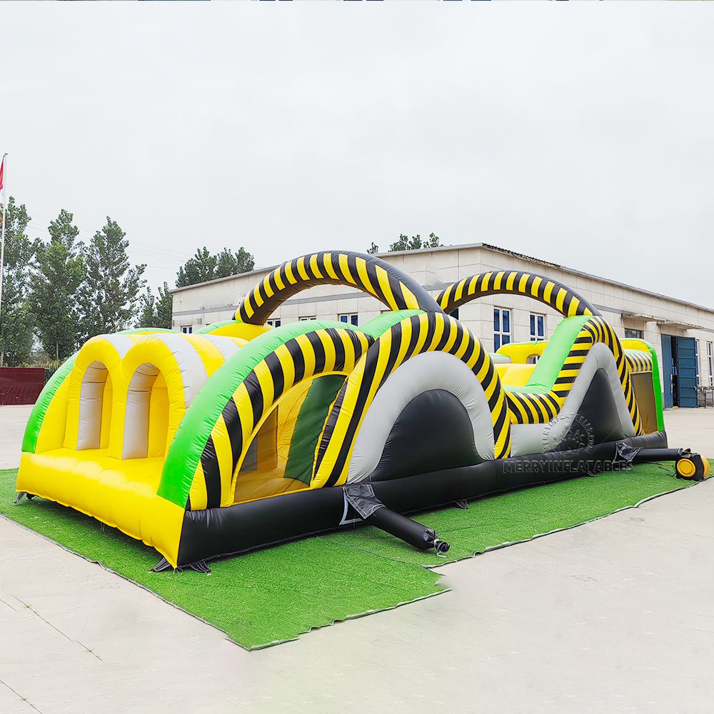 黄色障碍-Giant-Obstacle-course-inflatables-games-race-1