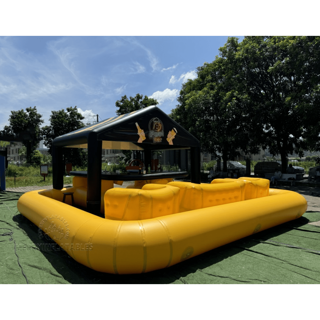 inflatble pool yellow 1
