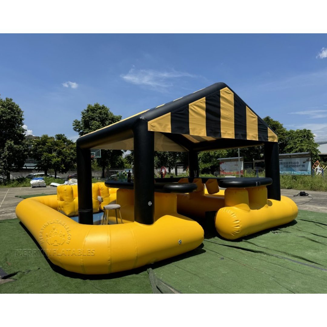 inflatble pool yellow 2