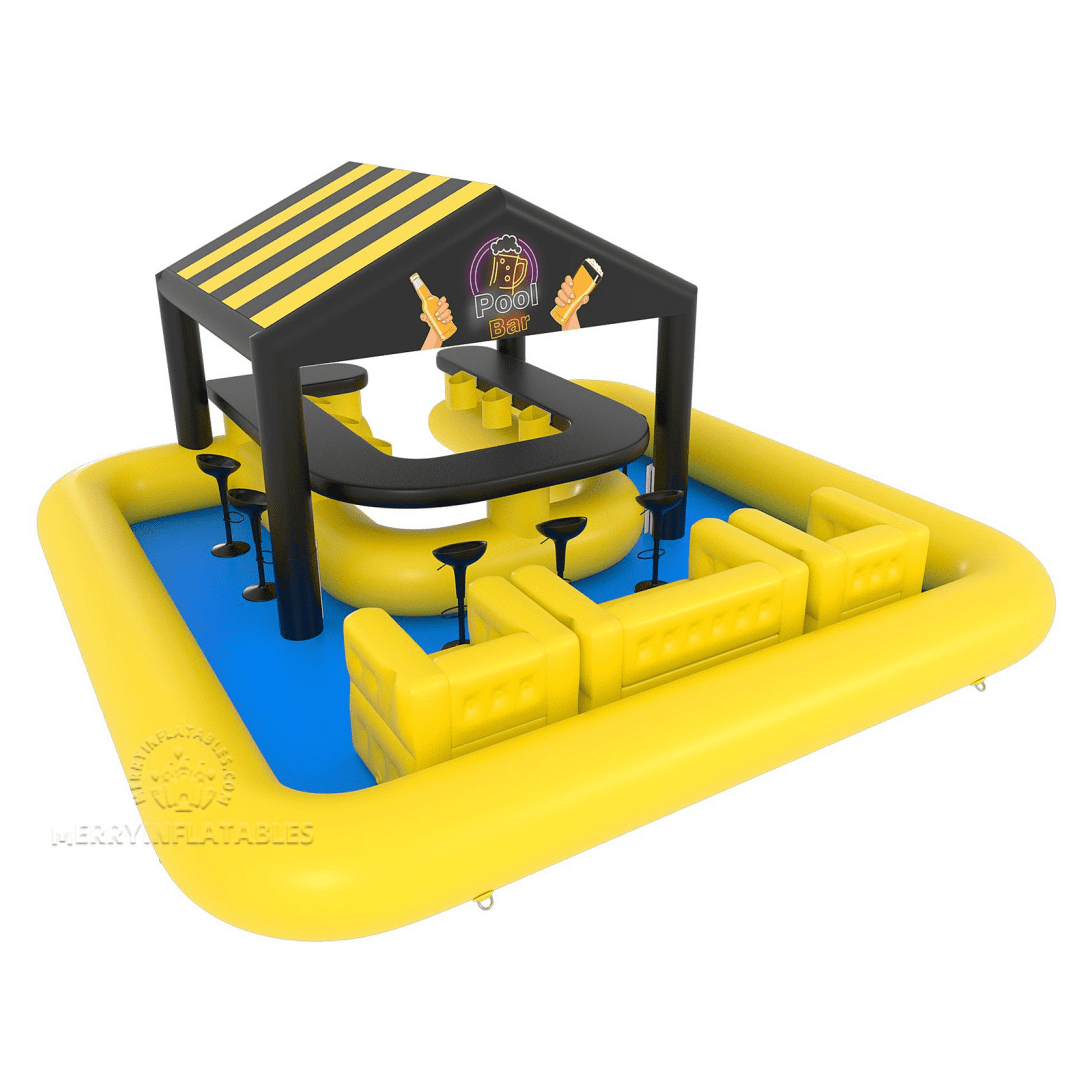 inflatble pool yellow 4
