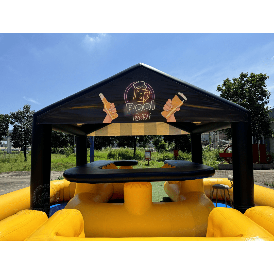 inflatble pool yellow 5