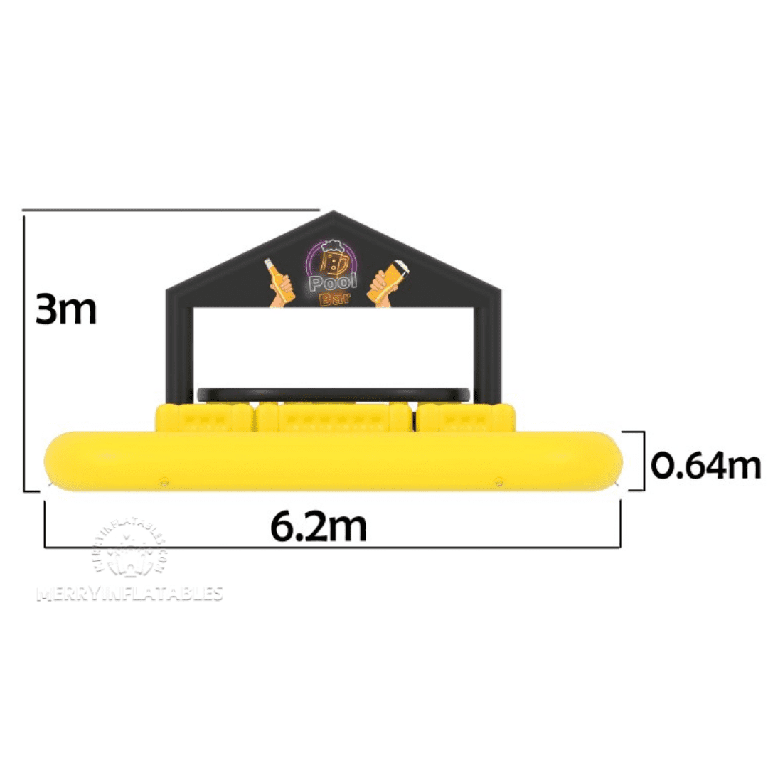 inflatble pool yellow 6