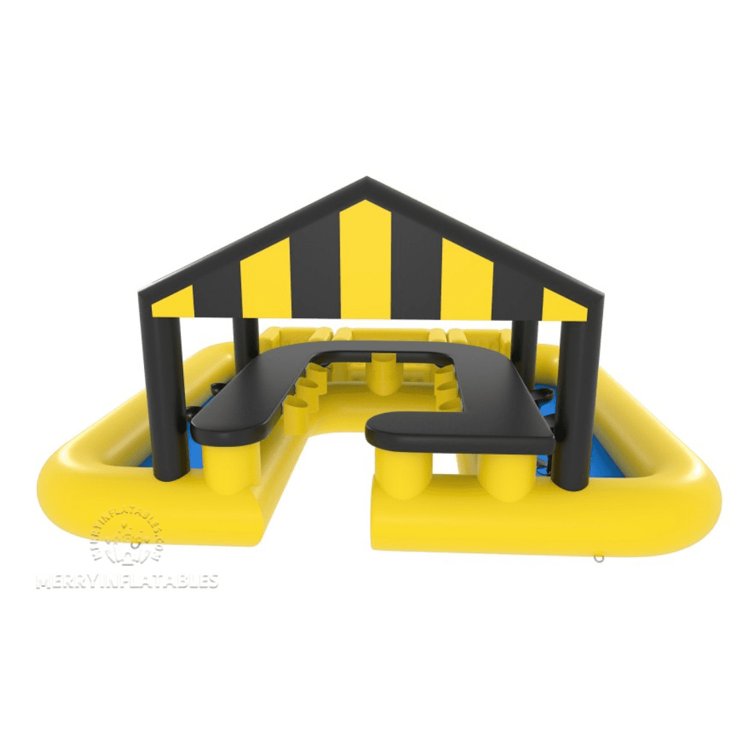 inflatble pool yellow 8