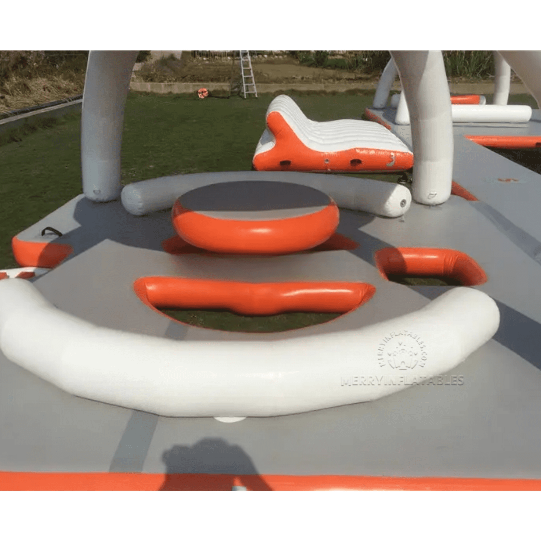 orange water floating 113