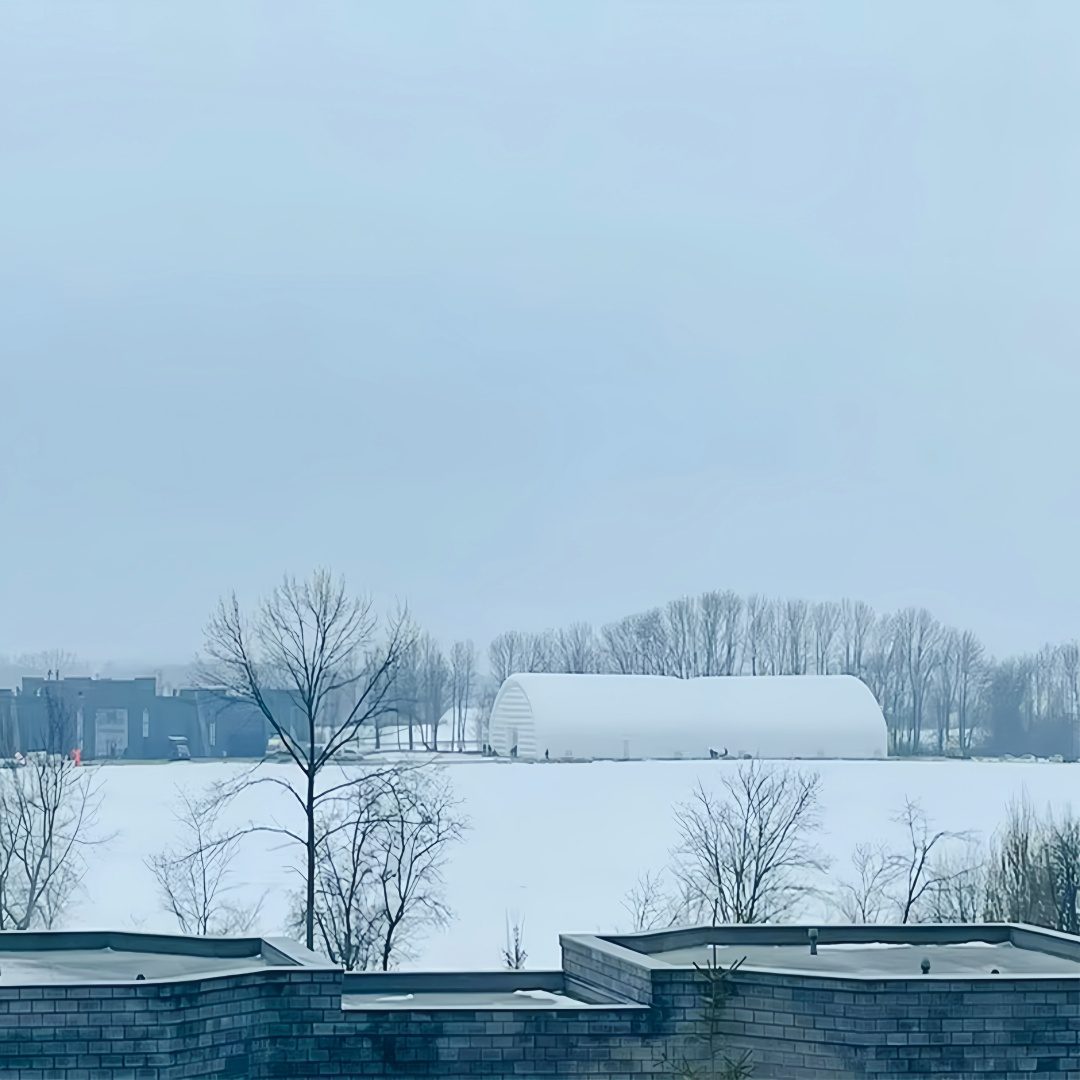 Giant winter snow tent 1