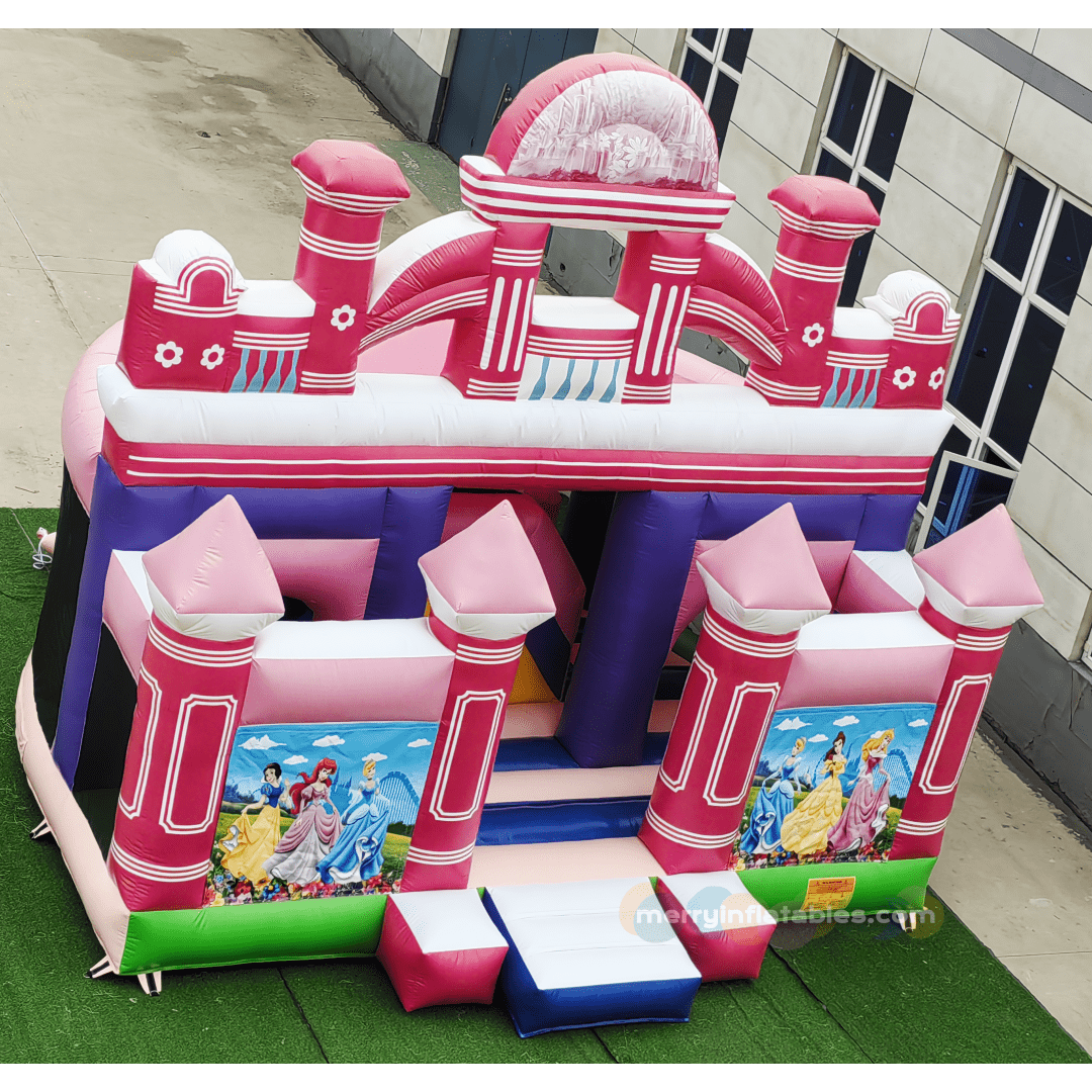 pink princess bounce house_副本