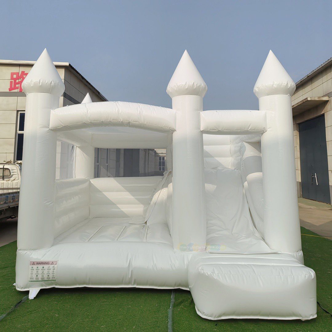 White bounce house 1