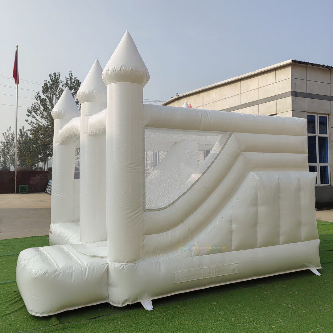 White bounce house 3