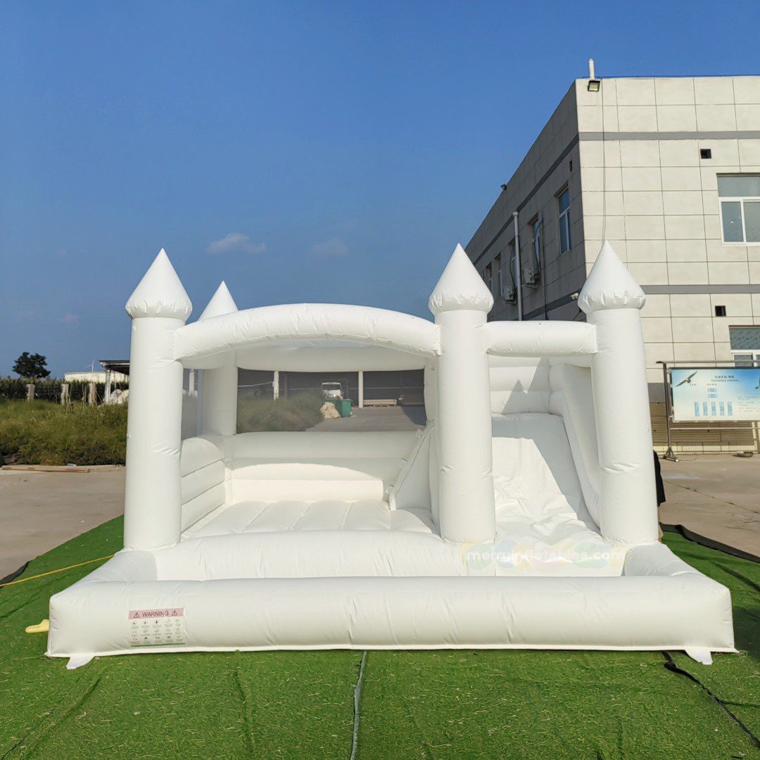 white bounce house 1