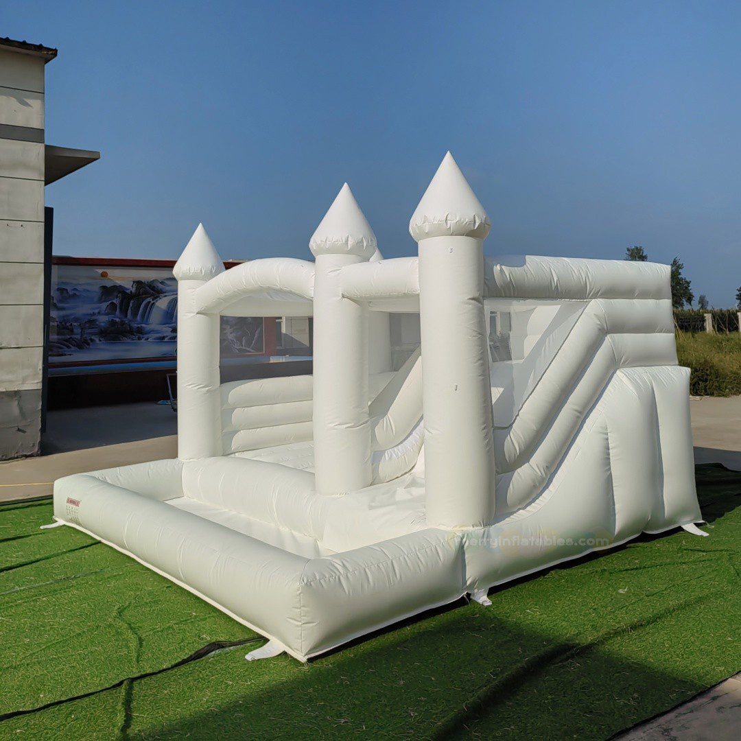 white bounce house 2