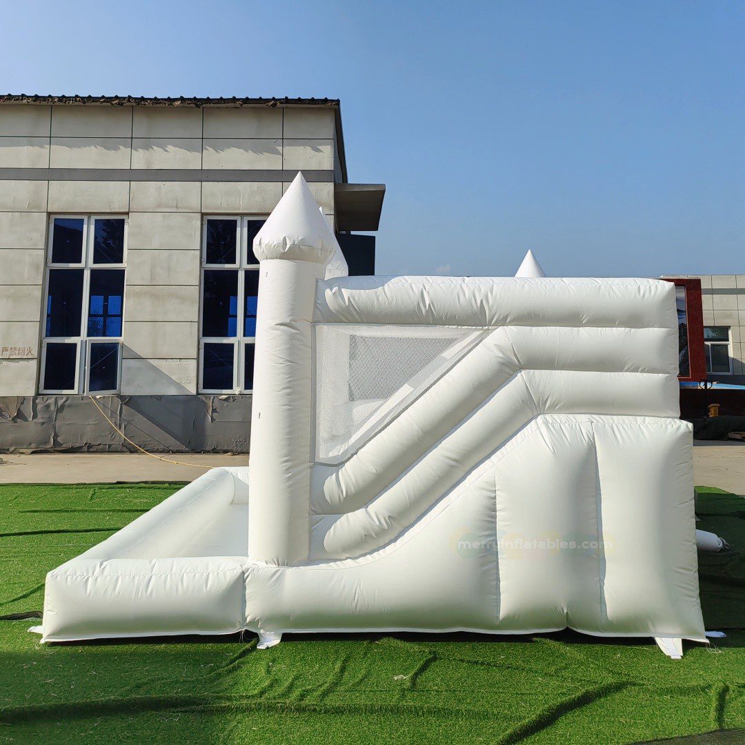 white bounce house 3