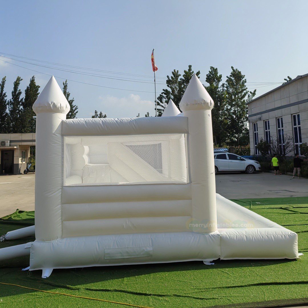 white bounce house 4