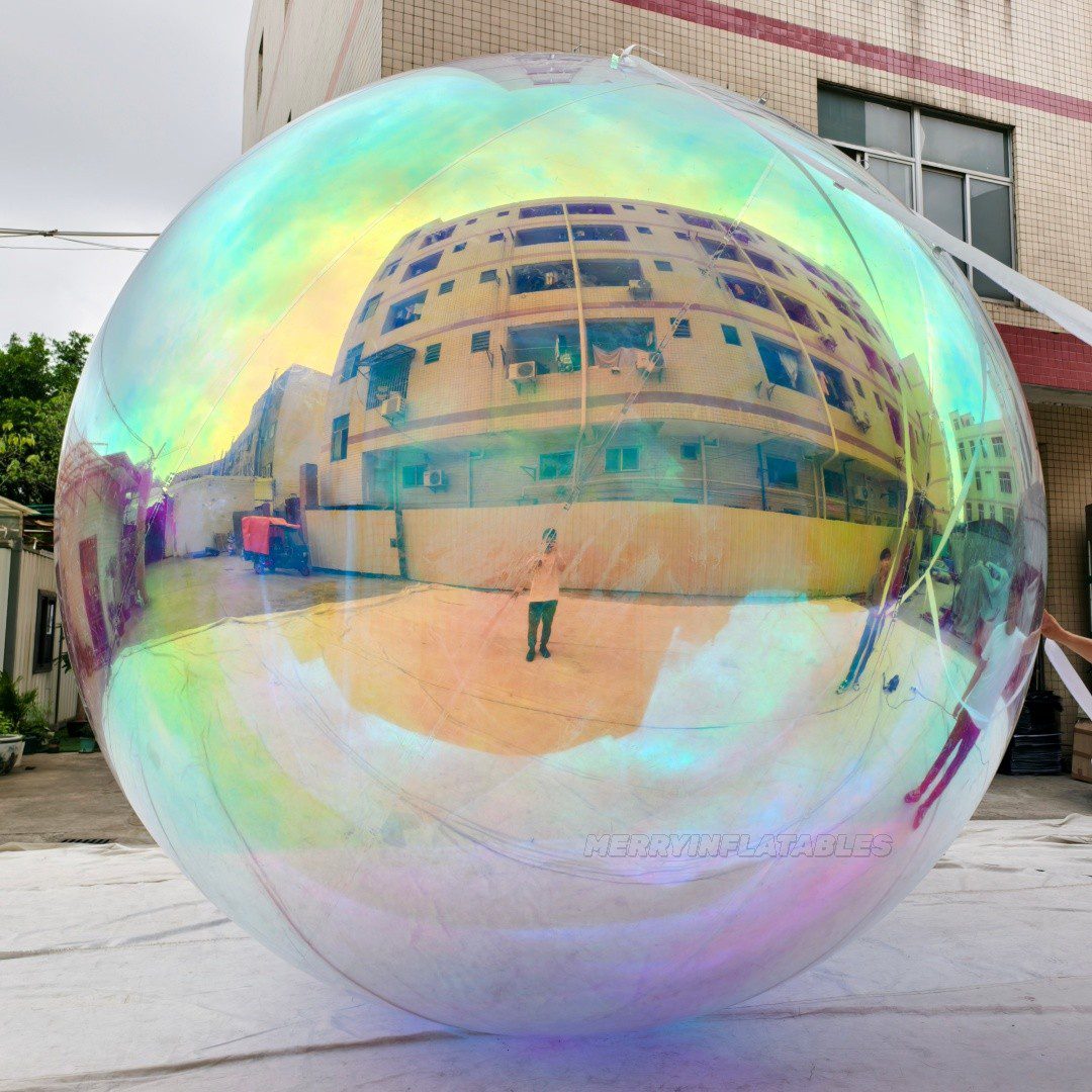 Iridescent rainbow color ball 3