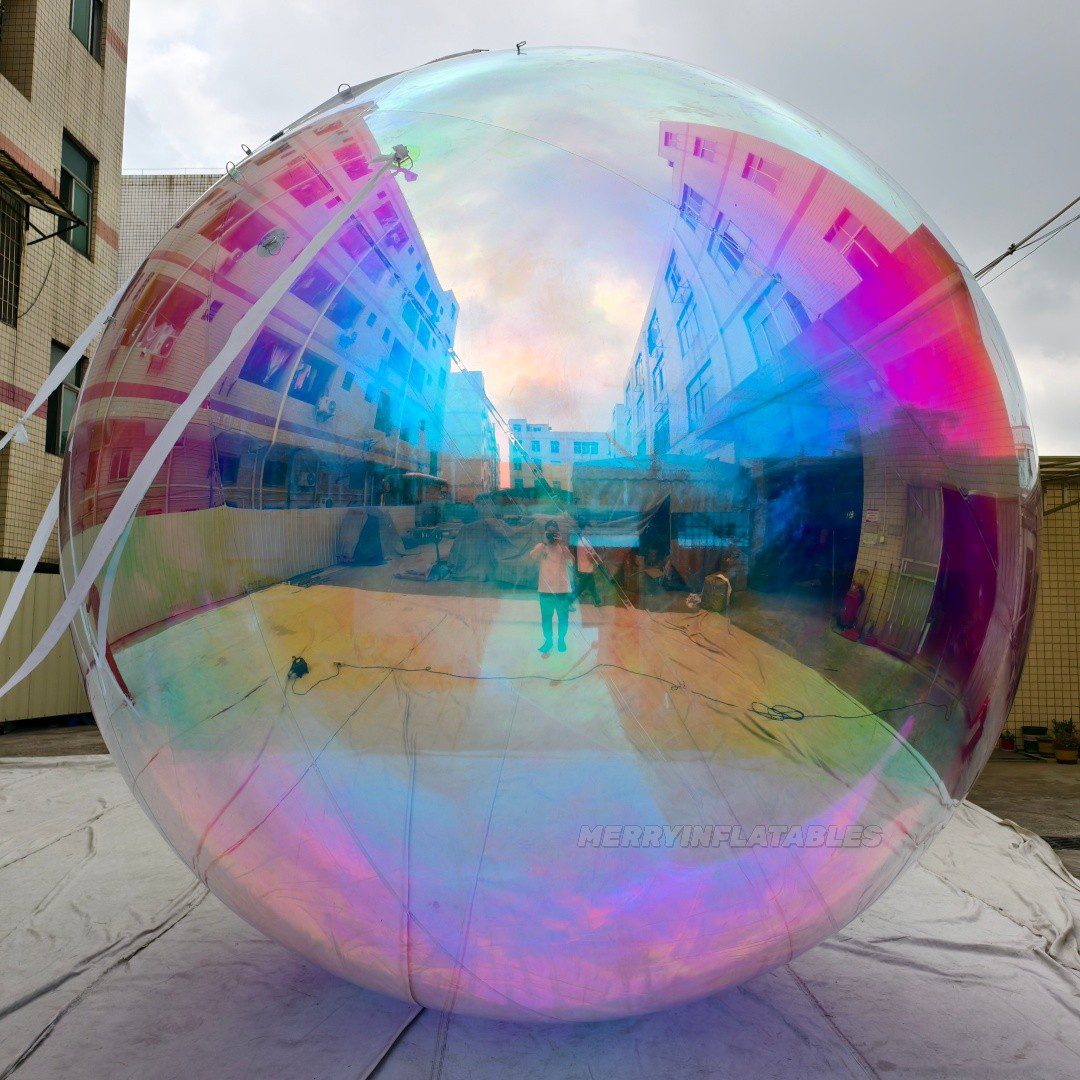 Iridescent rainbow color ball 4