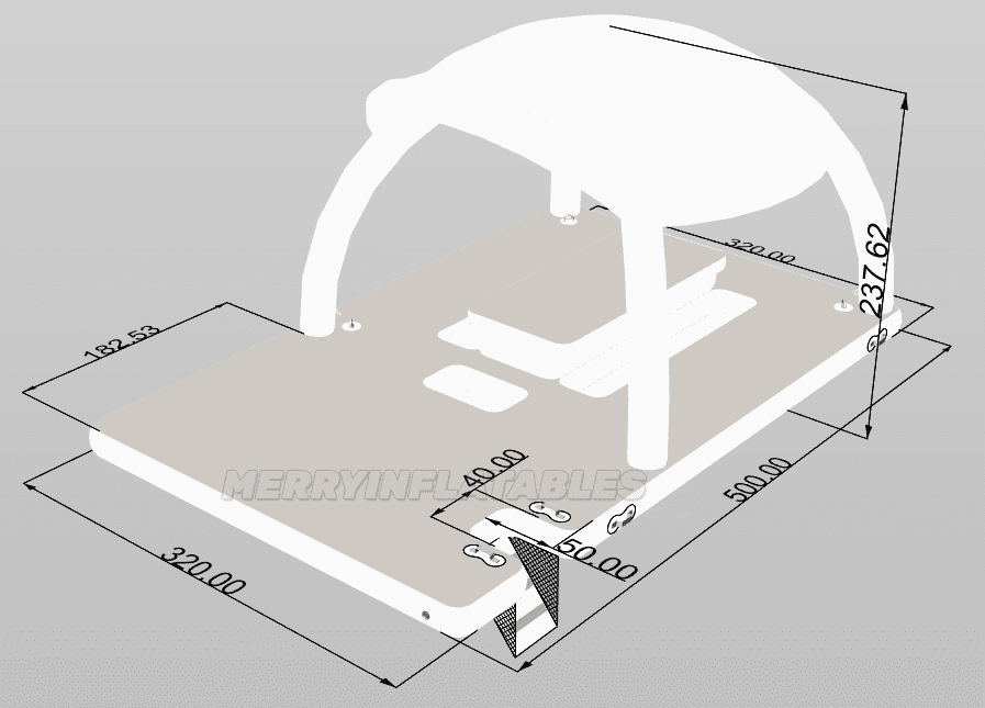 inflatable dock drawing