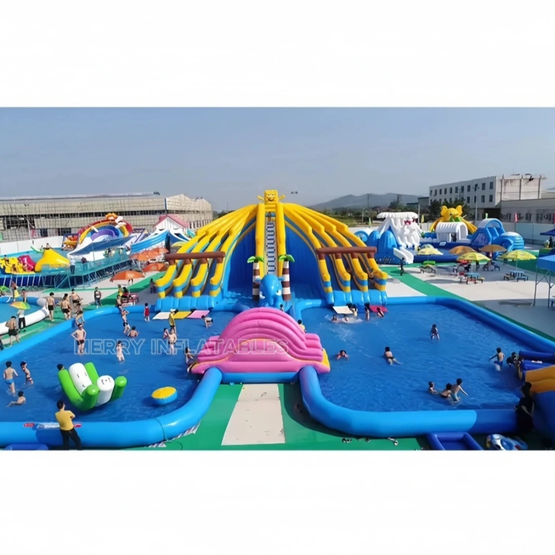 spongebob water slide pool